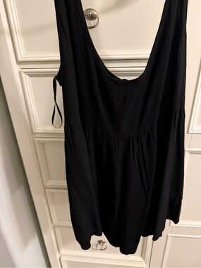 Princess Polly Black Scoop Neck Tank Romper